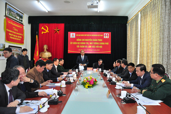 Thông báo Kết luận của Thủ tướng Chính phủ Nguyễn Xuân Phúc tại buổi thăm và làm việc với Trung ương Hội Nạn nhân chất độc da cam/dioxin Việt Nam