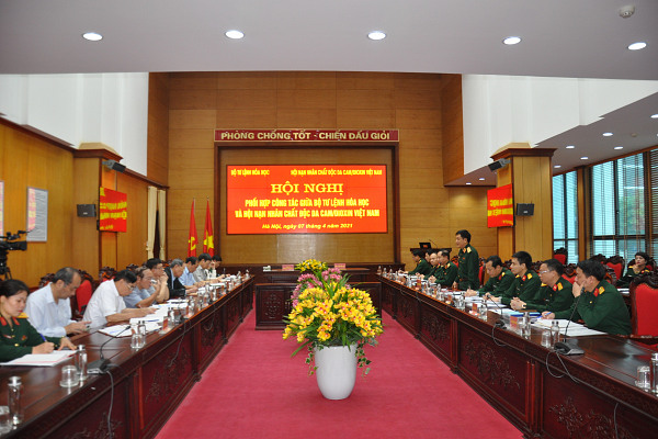 Hội nghị phối hợp hoạt động giữa Hội NNCĐDC/dioxin Việt Nam và Bộ Tư lệnh Hóa học